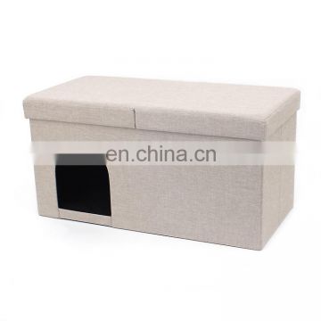 Customized Modern Home furniture easy to carry  Fabric Foldable Pet Ottoman