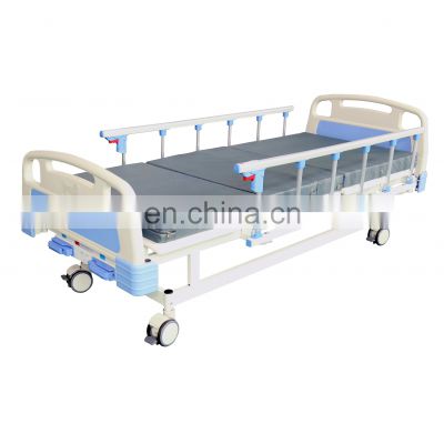 Hospital metal manual medical bed medical nursing bed alluminium siderail for patient
