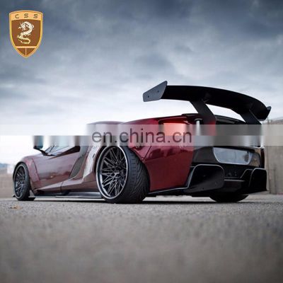 LB Style FRP Material Fender Flares Side Skirts Front Bumper Lip Rear Spoiler Suitable For McLaren 650S Wide Body Kits