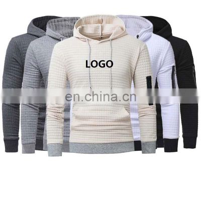 Customized LOGO plus size fashion men's autumn and winter long-sleeved hooded sweater pullover