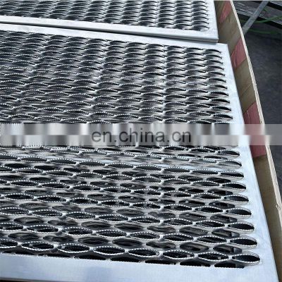 Metal Stamping Anti Slip Anti-skid Perforated Steel Metal Aluminum Plank Sheet Raised Floor Grating Price For Sale