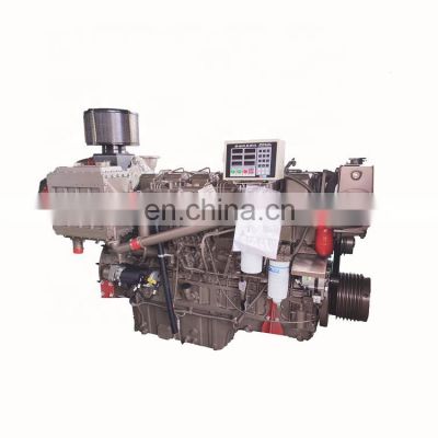 high quality Yuchai YC6T 6 cylinder turbocharged 330kw 1500rpm 450hp  YC6T450C diesel marine engine for boat