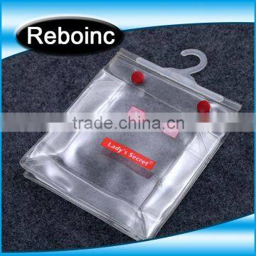 Pvc for underwear square bottom plastic gift bag