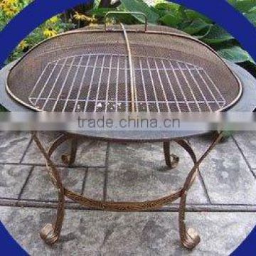 outdoor round charcoal barbecue grills