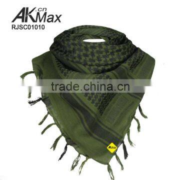 olive green hijab scarf brocade