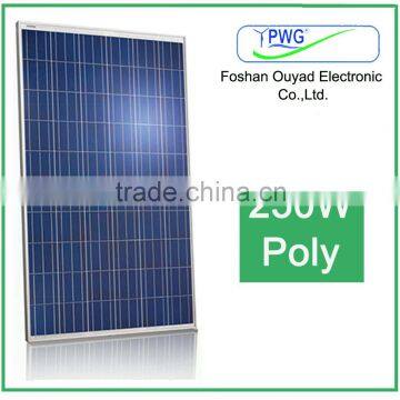 High Quality 250W poly solar panel for home use ,for solar system use