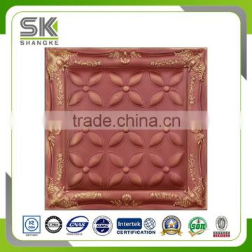 Luxury New Design Red Color Faux Leather Soft Wall Panel