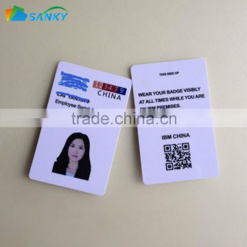 Plastic Cheap Custom Badges With Photo And QR Code