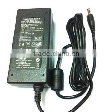 Safey approved 12V 3A switching power adapter