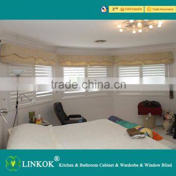 Wholesale shutter adjustable indoor basswood louver high quality Hotel plantation louver