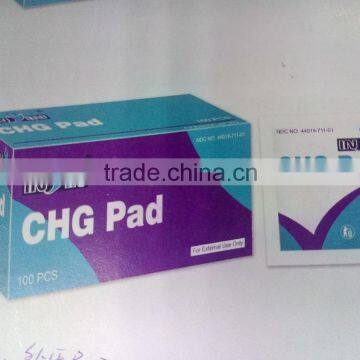 Cheap and high quality 2% CHG pad with alcohol