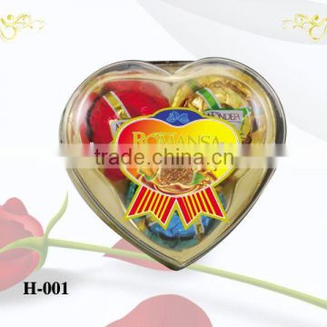 3PCS Heart Chocolate 62g