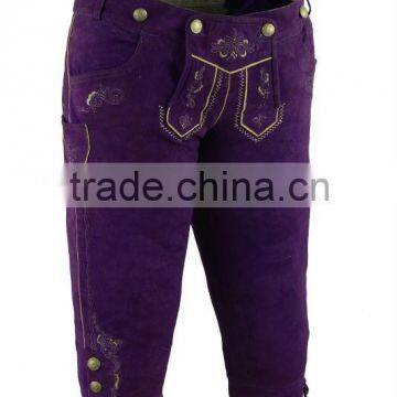 Bavarian Ladies long in Goat Sued Purple