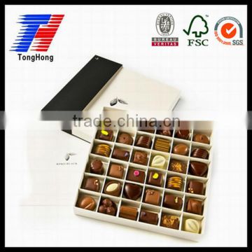 Custom popular good quality chocolate box with lids