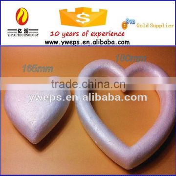 YIWU YIPAI fake white Solid styrofoam peach heart/polyfoam solid peach heart