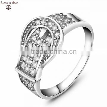 ROUND PAVE CZ ENGAGEMENT WEDDING RING GUARD SET STERLING SILVER