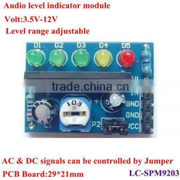 Led level indicator module with KV2284 chip,adujustable level range