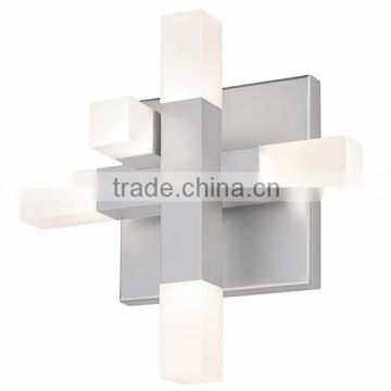 0814-18 aluminum acrylic shade geometric elements compositions Wall Lamp