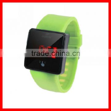 New style touch screen custom fancy digital watch with stainless steel back