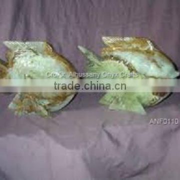 Onyx fish figurines in wholesale
