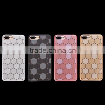 high quality 3D Relief pc metallic feel phone case for iPhone7/7plus