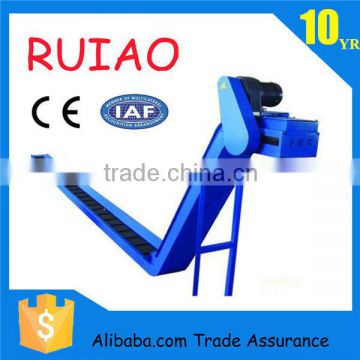 China professional chain type chip conveyor copper chips conveyor
