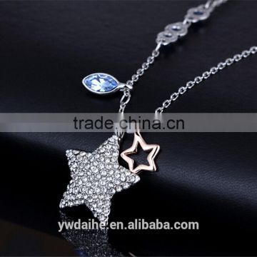 Daihe 925 sterling silver pendant with crystal necklace in popular
