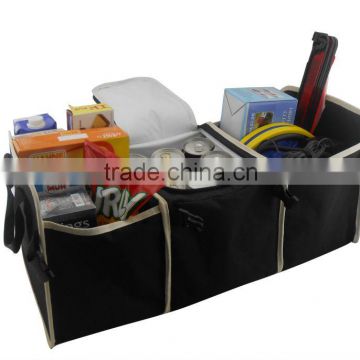 600D/PVC 170T pu folding auto trunk organizer