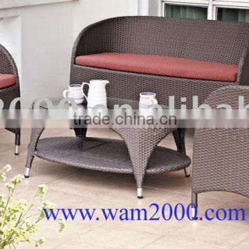 Patio garden aluminum pe rattan lounge set for outdoor