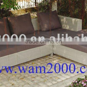 Patio garden aluminum pe rattan sofa set for outdoor