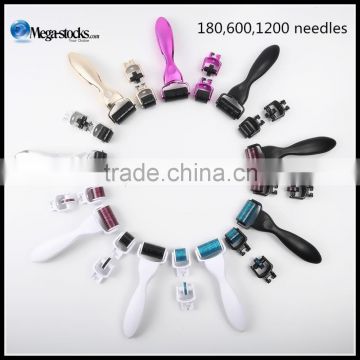 Bestsell 0.5/2.0/1.5mm Heads 3 in 1 Roller 180/600/1200 Micro Needles Skin Recovery
