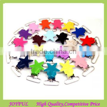 Nickle Free Star Shape Suspender Clip With Plastic Insert