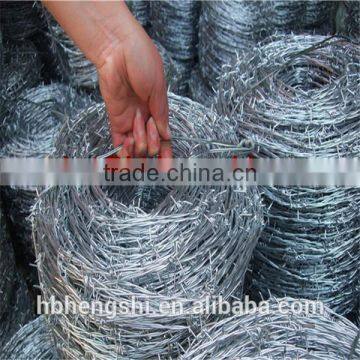 Low price barbed wire/Hot-dipped galvanized barbed wire/PVC Coated Barbed Wire price per roll( SGS,BV,ISO,PVOC,CE)