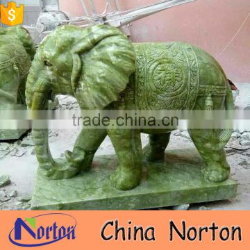 green marble decorative elephant statues design NTBM-A012X
