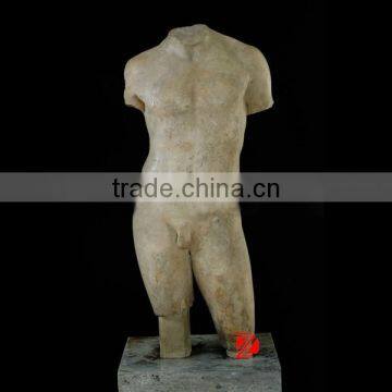 stone carving man torso art sculpture