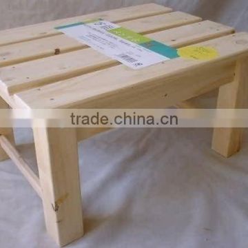 natural high quality pine wood stool