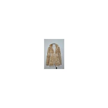 Faux fur coat, fake fur jacket, artificial fur garment AR-7083