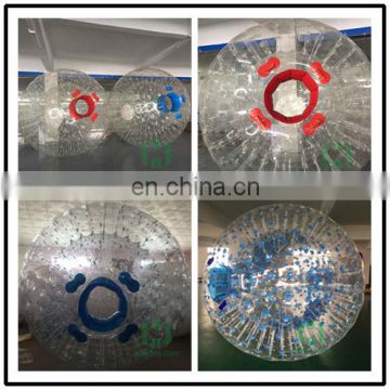 2017high quality pvc/tpu material human size hamster ball cheap inflatable zorb ball grass ball for sale