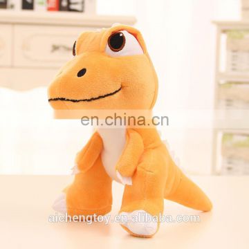 embroidery mouth orange standing dragon plush stuffed toy