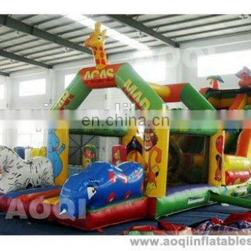 AOQI high quality colorfull best price inflatable giant slide for commercial use