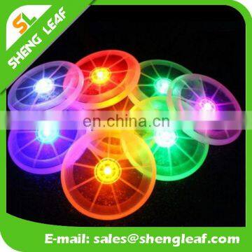 Colorful Acrylic Led Flashing drinking coasters for sale