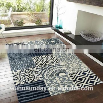 Modern Machine Knitted Micro Fiber Rug with Polyester Pile M145