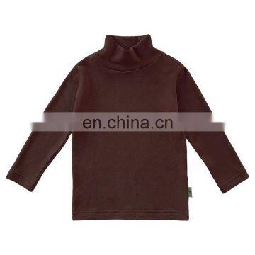 6115 Cross-border direct supply kids wear girls long sleeve high collar t shirt