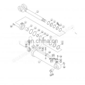 FOMI OEM NEW Wheel Loader HL730-9 Steering Cylinder Seal Kit XKCC-00551