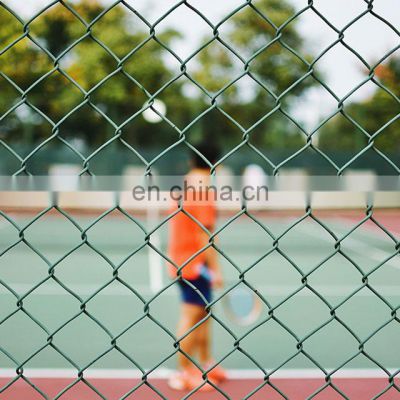 2018 cyclone wire mesh powder coated chain link fence for tennis court