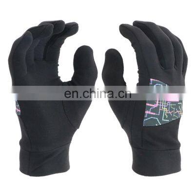 Black cheap comfortable rugged wear light duty work gloves