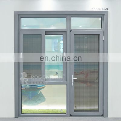 Waterproof combination aluminium sliding window and casement door