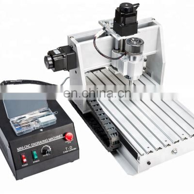 300W Small Size Milling Router CNC 3020 4 Axis Wood Carving Machine