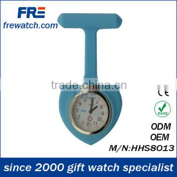 Factory price customer logo silicon rubber nurse watch