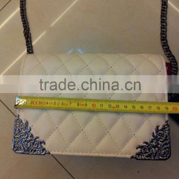 chain leather handbag